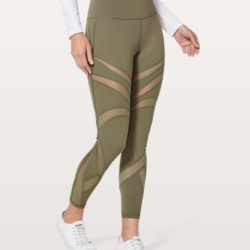 Lululemon Wunder Under High-Rise Tight *Mesh Olive